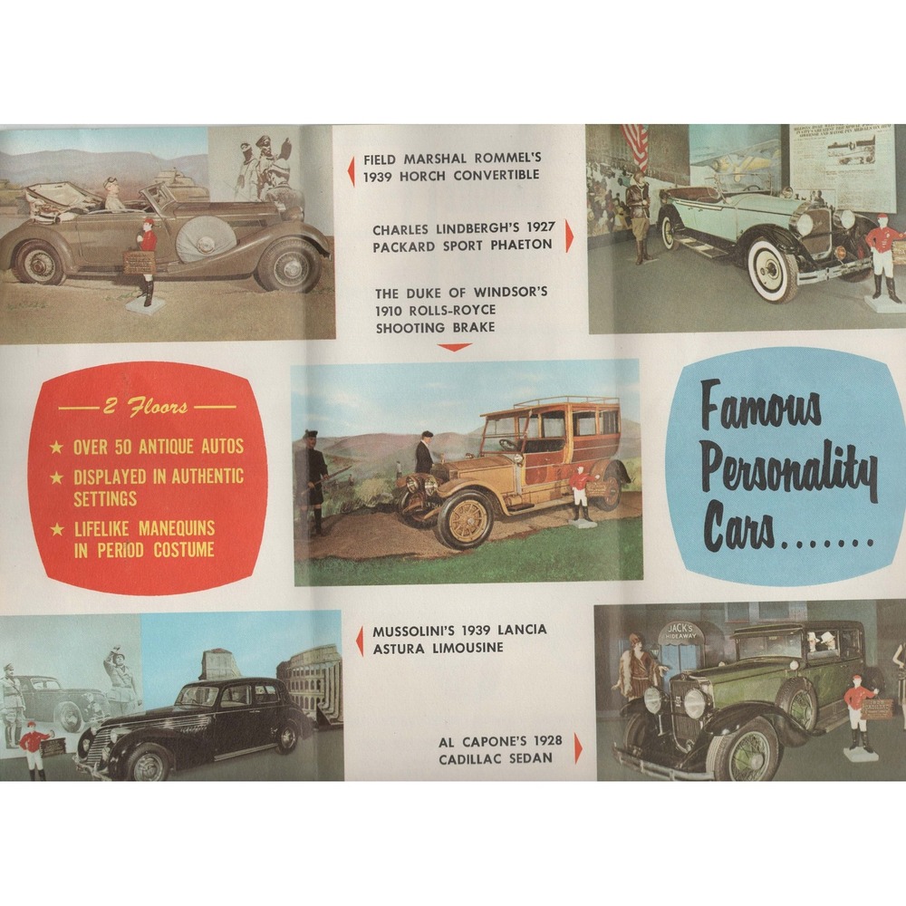 Vtg Antique Auto Museum Niagara Falls Ontario Canada Travel Brochure Pamphlet - Picture 3 of 3